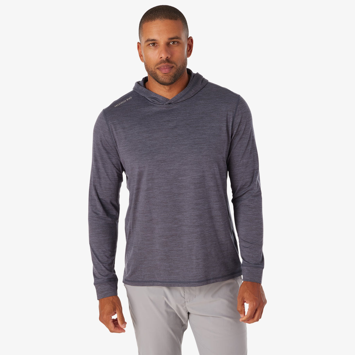 Greatness Wins Men's Core Tech T-Shirt Hoodie | Navy