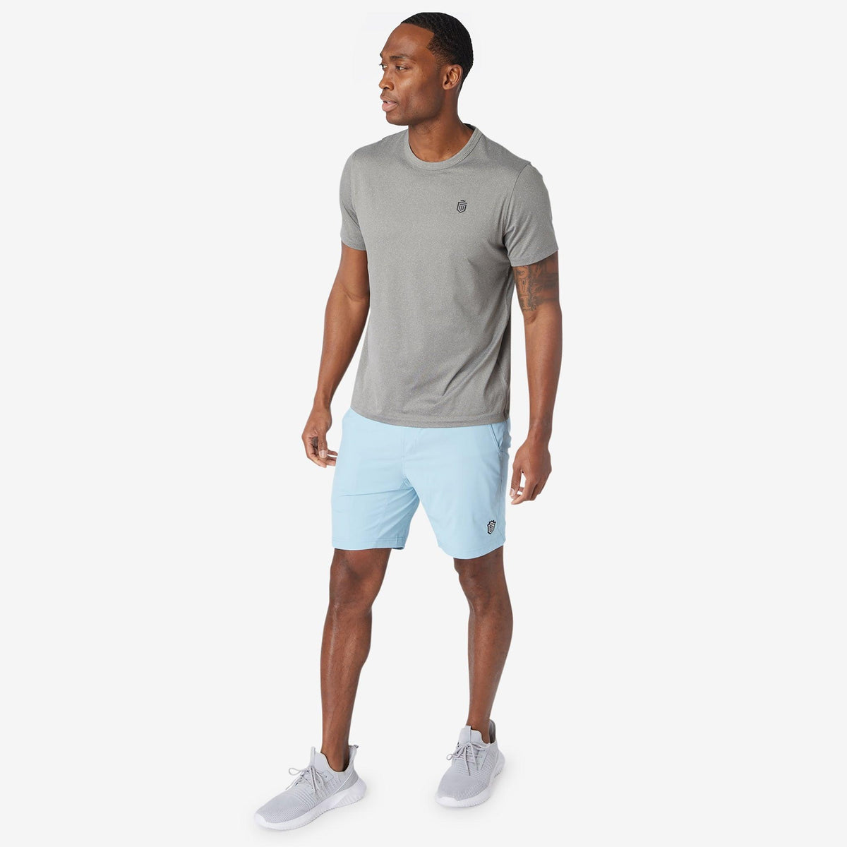 Greatness Wins Men's Core Tech Tee | Athletic Gray Heather