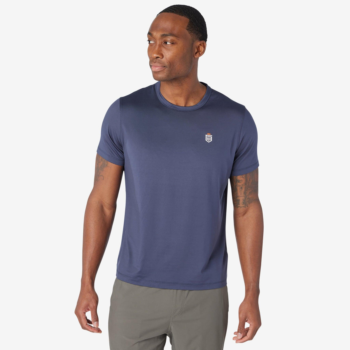 Greatness Wins Men's Core Tech Tee | Navy