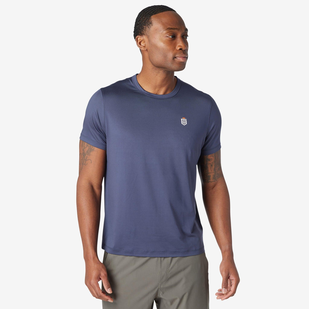 Greatness Wins Men's Core Tech Tee | Navy