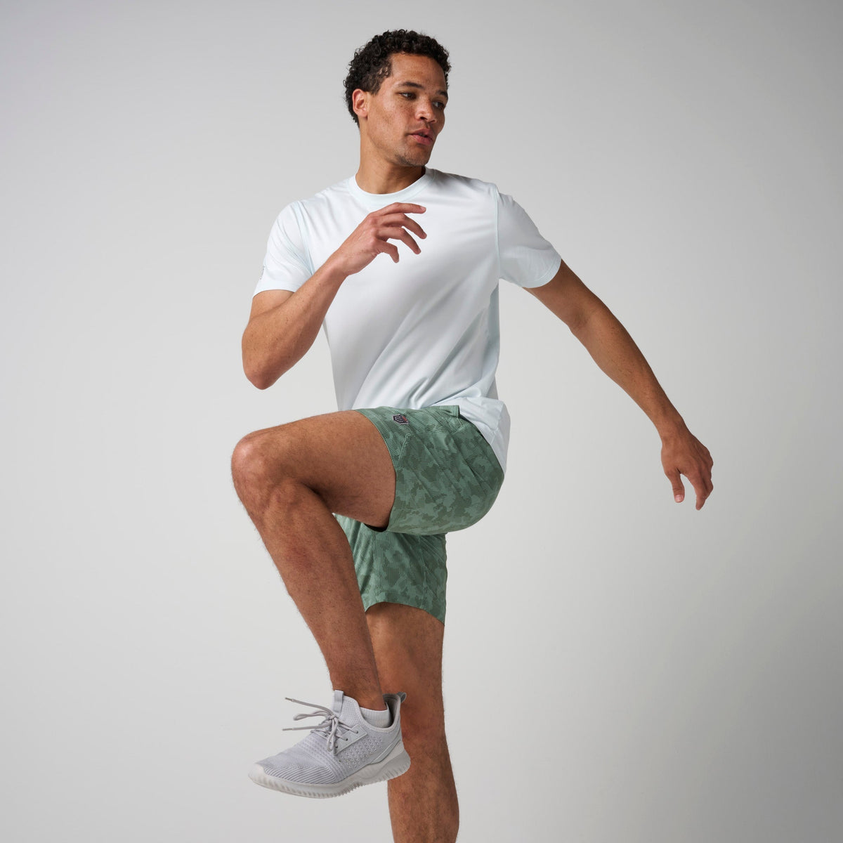 Greatness Wins Men's Core Tech Training Short | Green Jet Camo