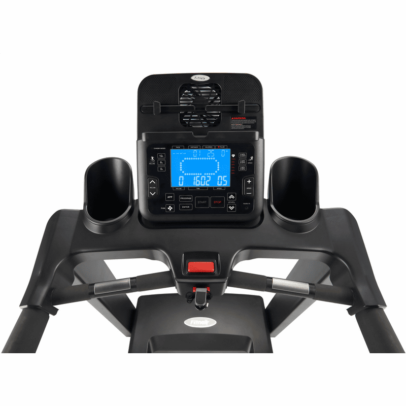 FMI Fitnex T65D Treadmill | 4.0 HP Motor | 12.5 MPH | 15% Incline | 8-Point Cushion Deck | 400 lb Capacity