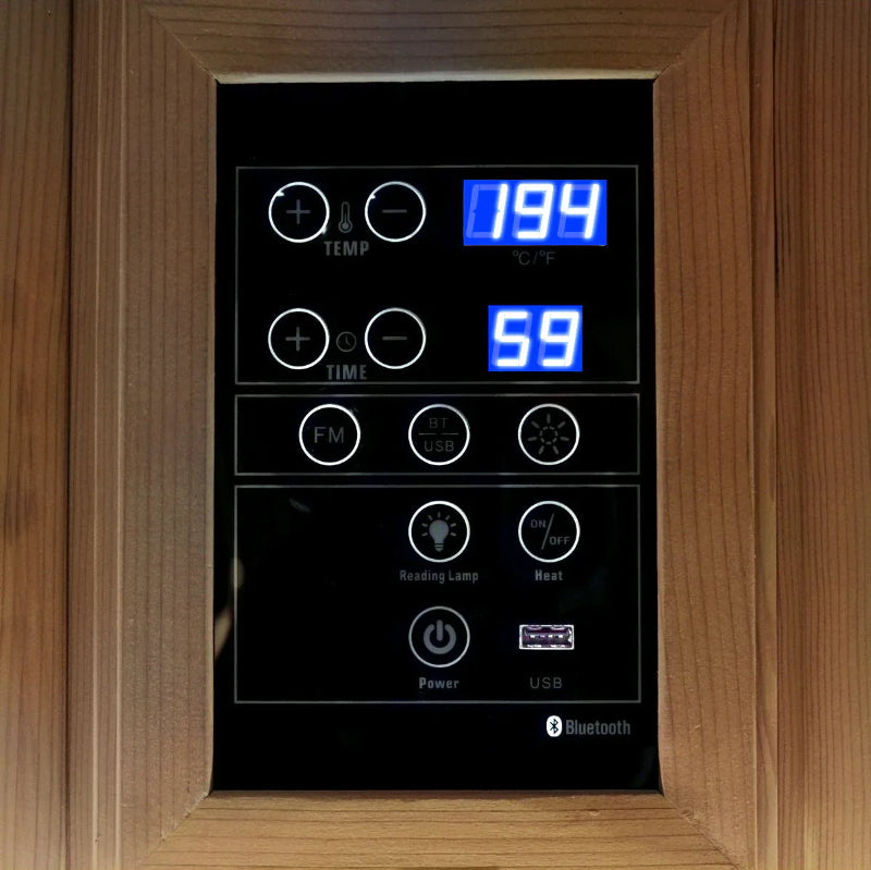 Revive 6-Person Traditional Sauna & Acrylic Plunge – 32–107°F, 1HP Chiller, WiFi Control