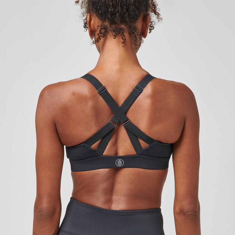 Greatness Wins Women's High Output Sports Bra | Black