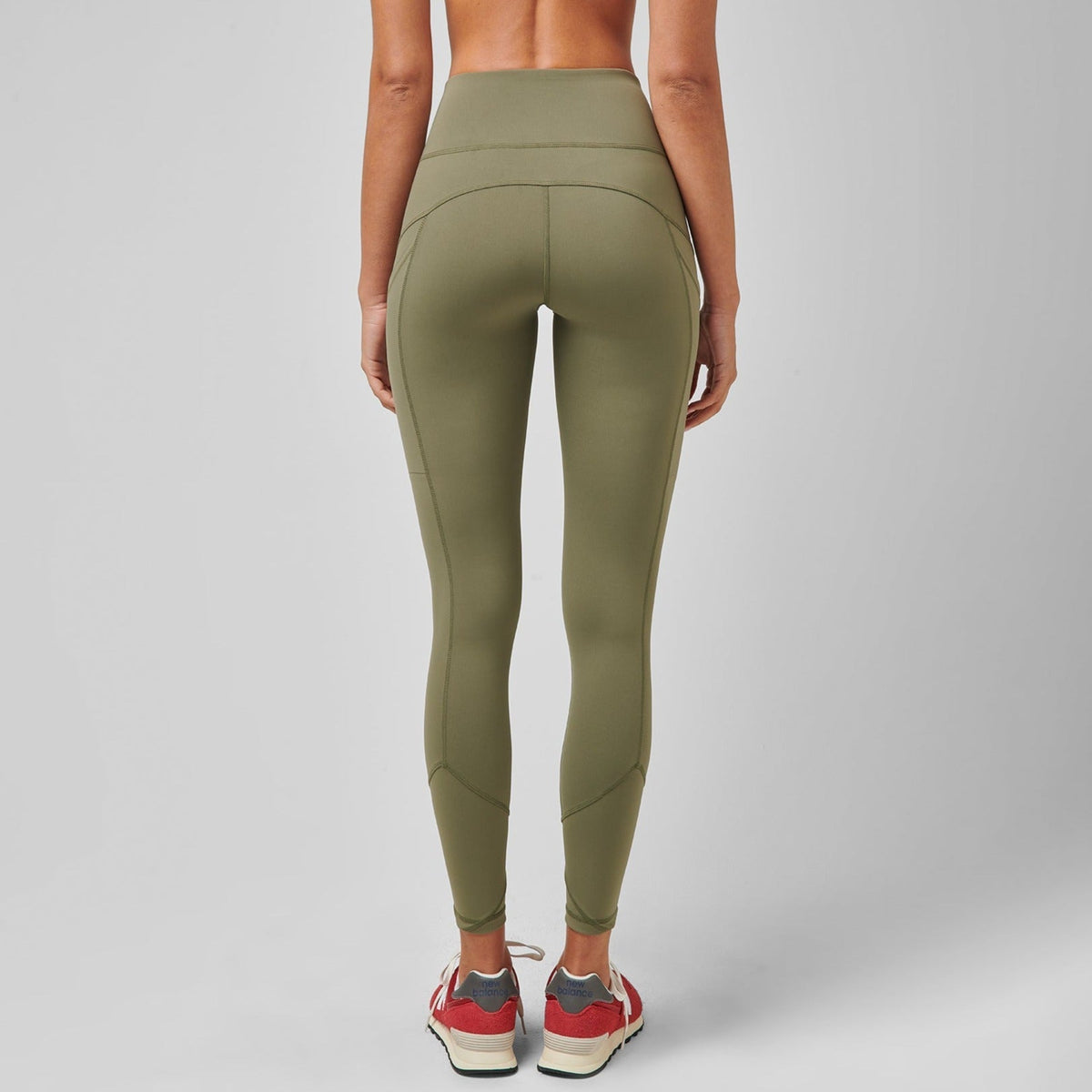 Greatness Wins Women's High Output Sports Legging | Slate Green