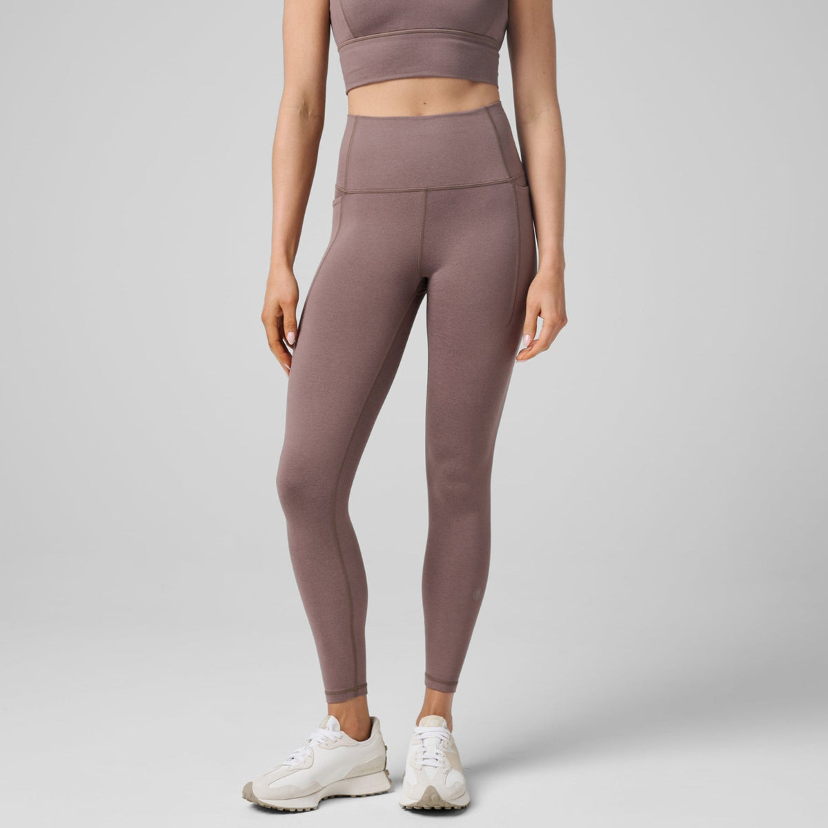 Greatness Wins Women's High Waist Essential Legging | Iron Clay