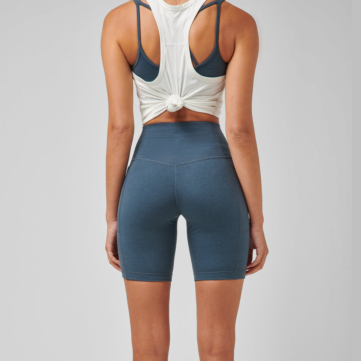 Greatness Wins Women's High Waist Essential Short | Dark Sky