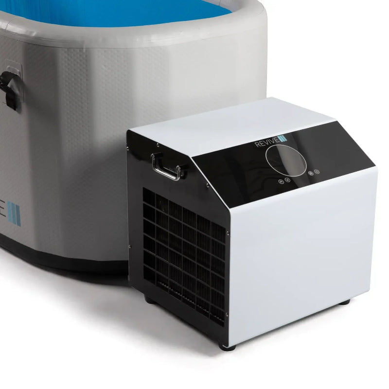 Revive Inflatable Plunge with 0.8HP Chiller | Portable dual-temperature system 35°F–107°F