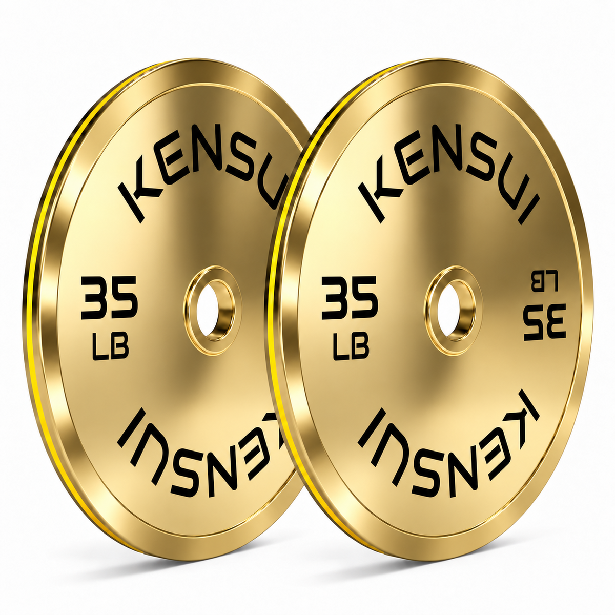 Calibrated Gold Weight Plates (LBS)