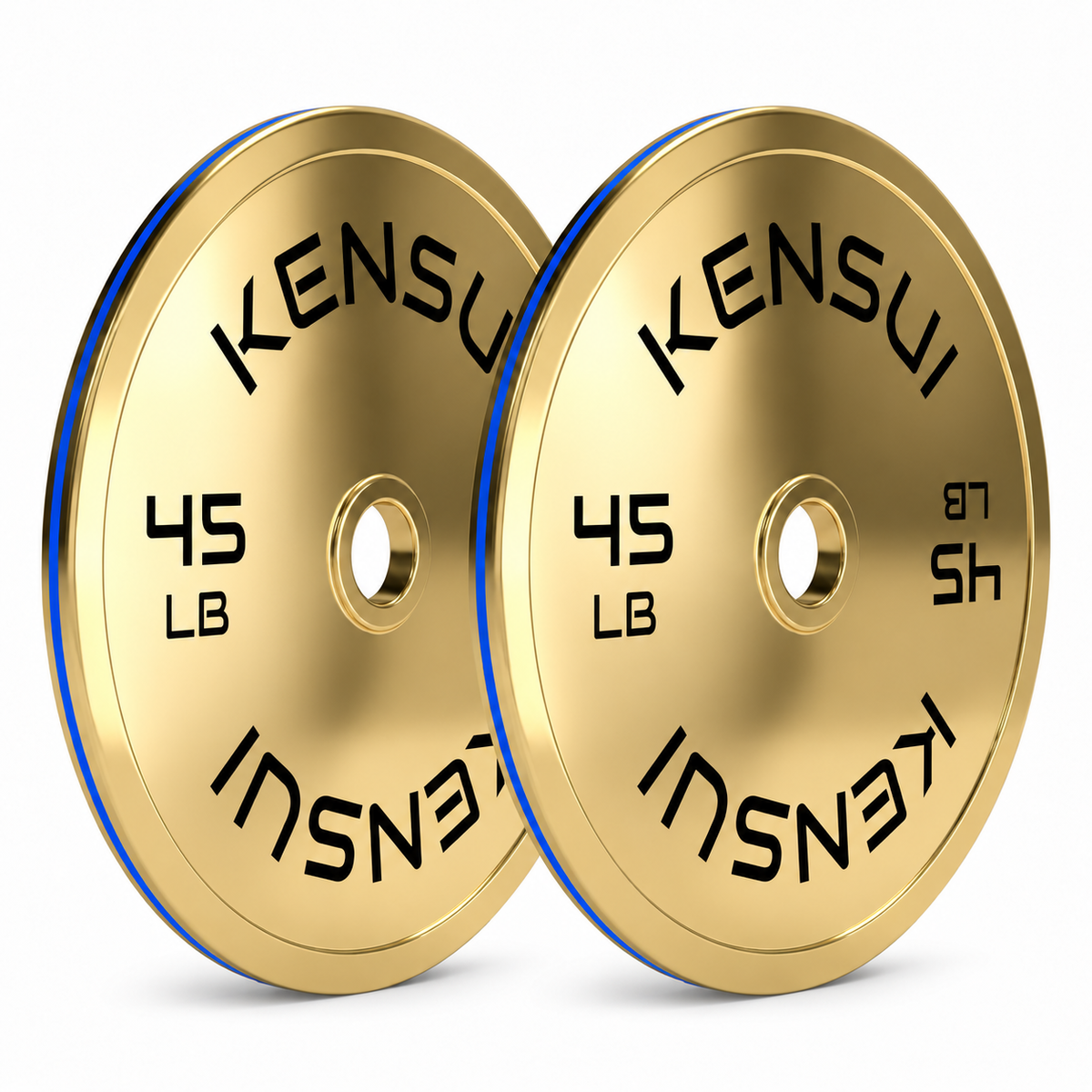 Calibrated Gold Weight Plates (LBS)