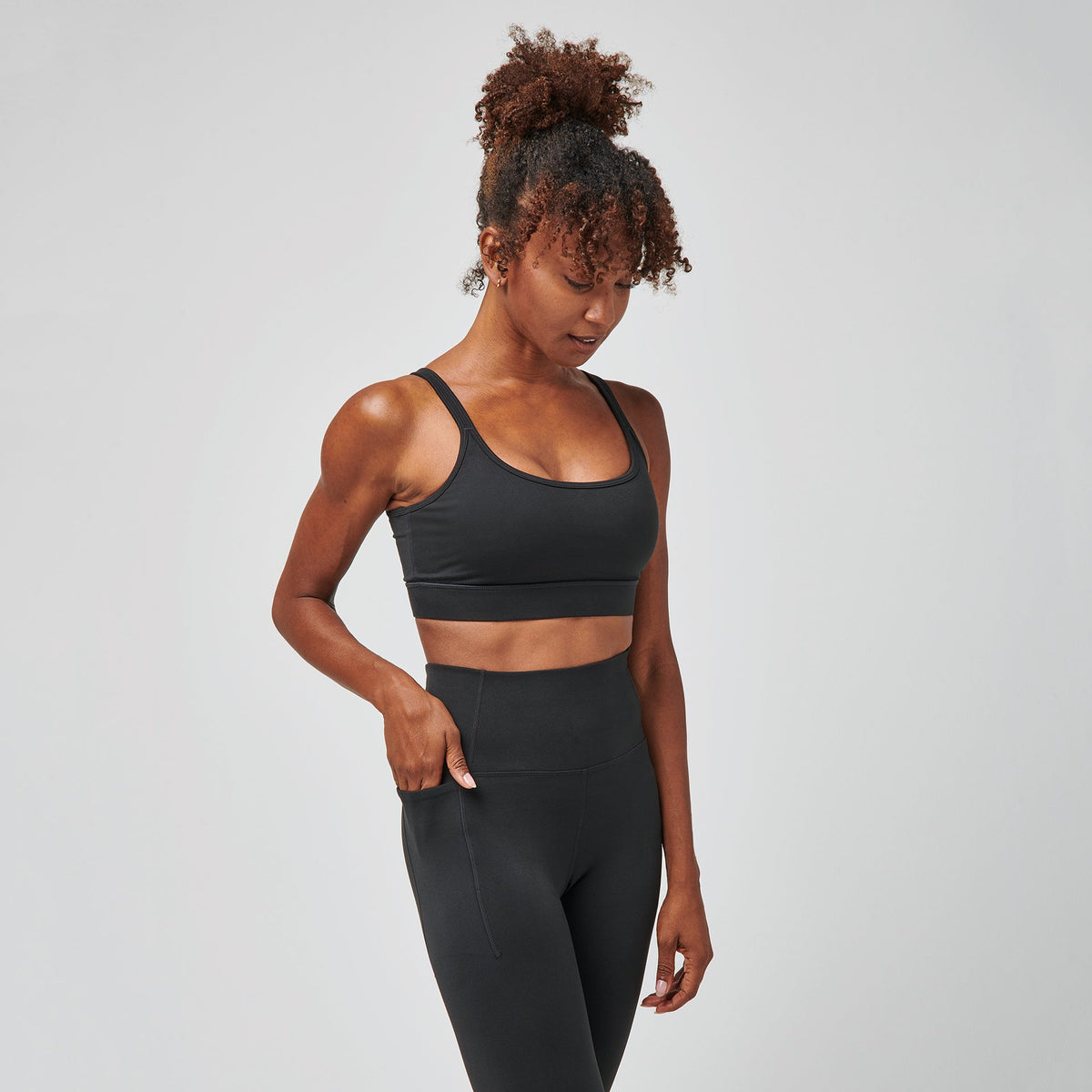 Greatness Wins Women's Kissing Strap Bra | Black