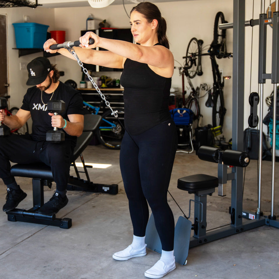 XMARK Lat Pull-Down Machine with Low-Row