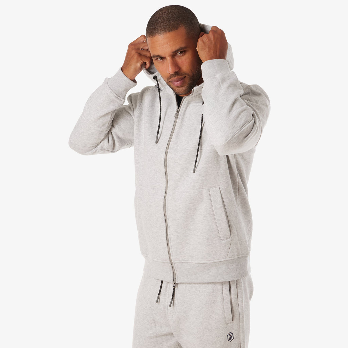 Greatness Wins Men's Performance Sweat Hoodie | Athletic Gray Heather