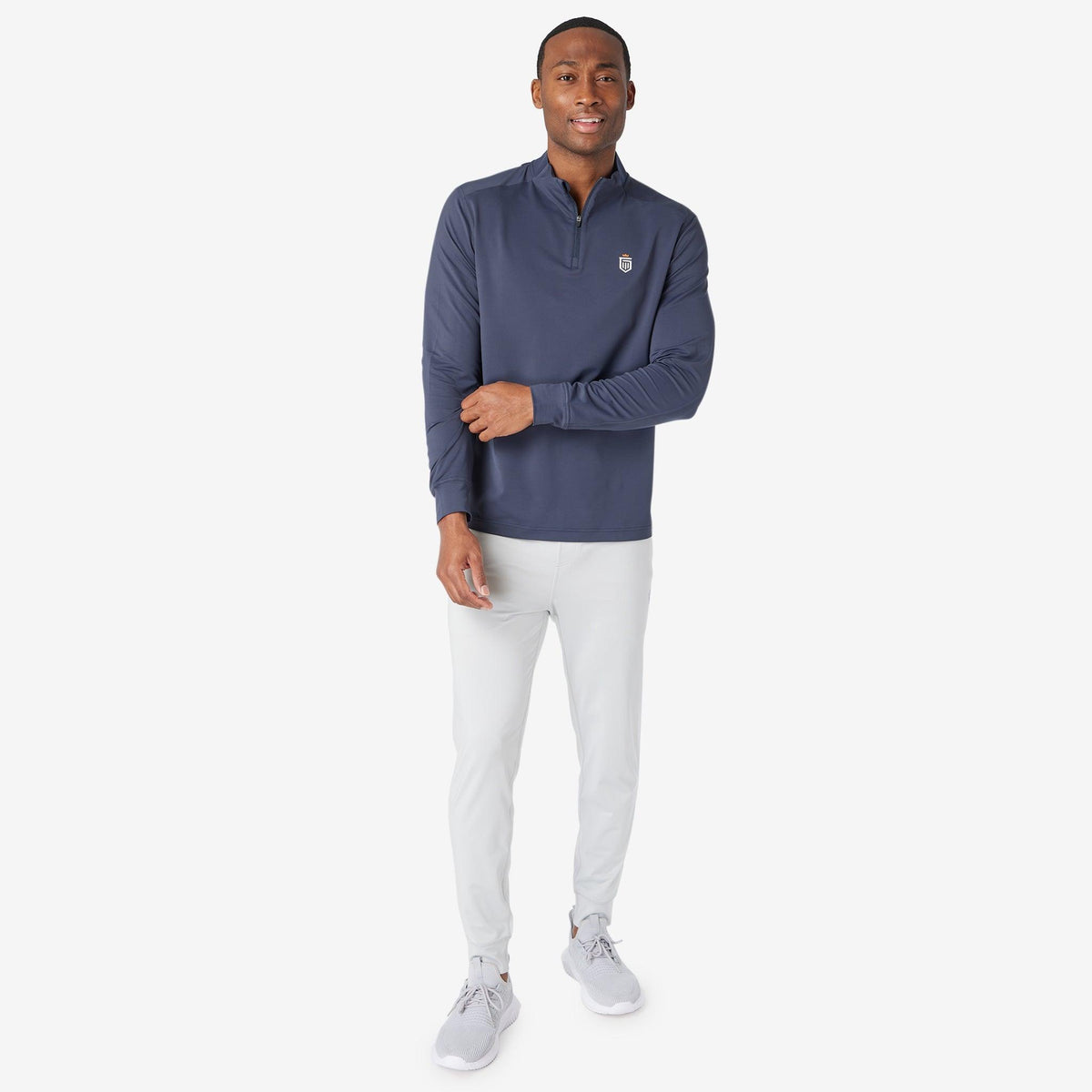 Greatness Wins Men's Performance Training Quarter Zip | Navy