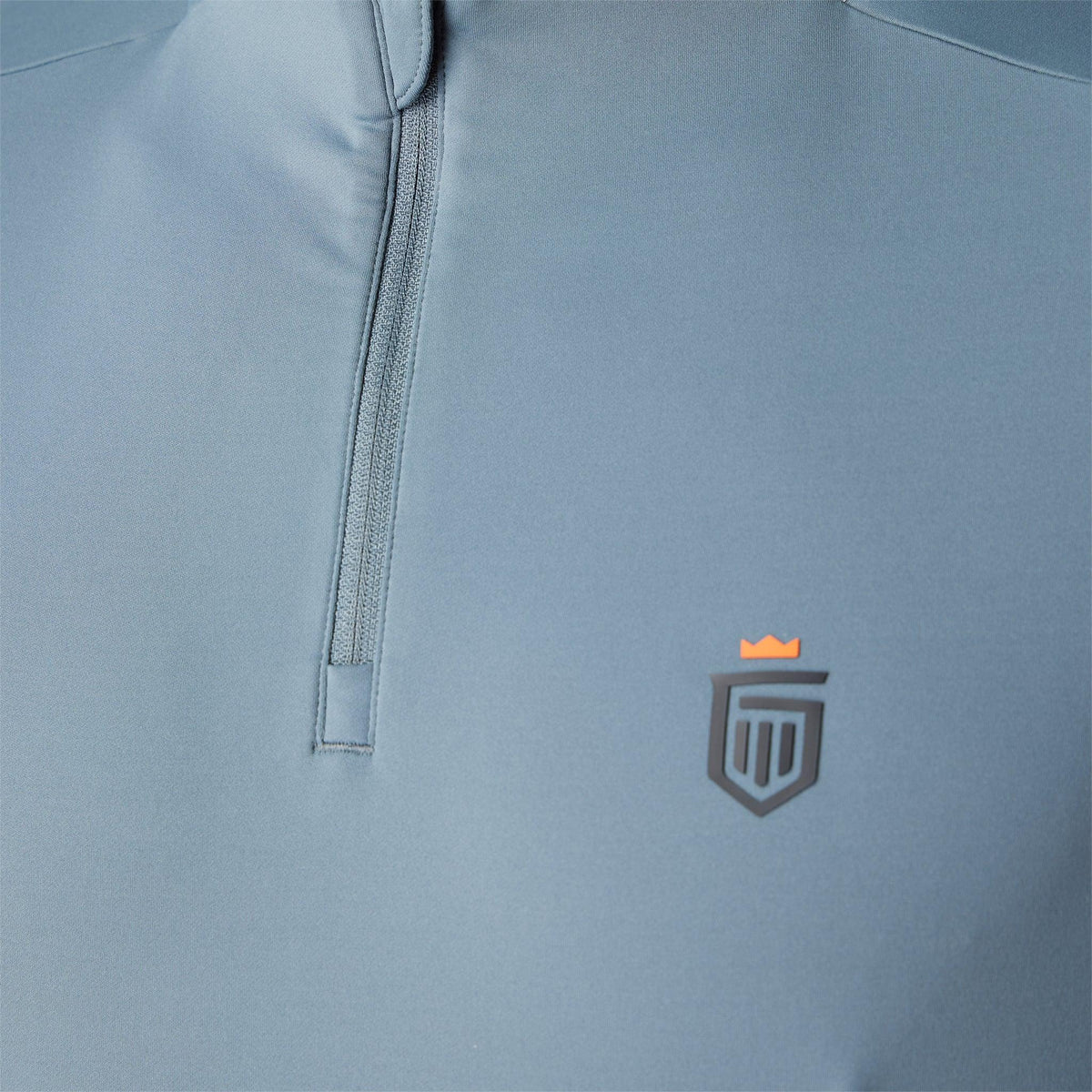Greatness Wins Men's Performance Training Quarter Zip | Smokey Blue