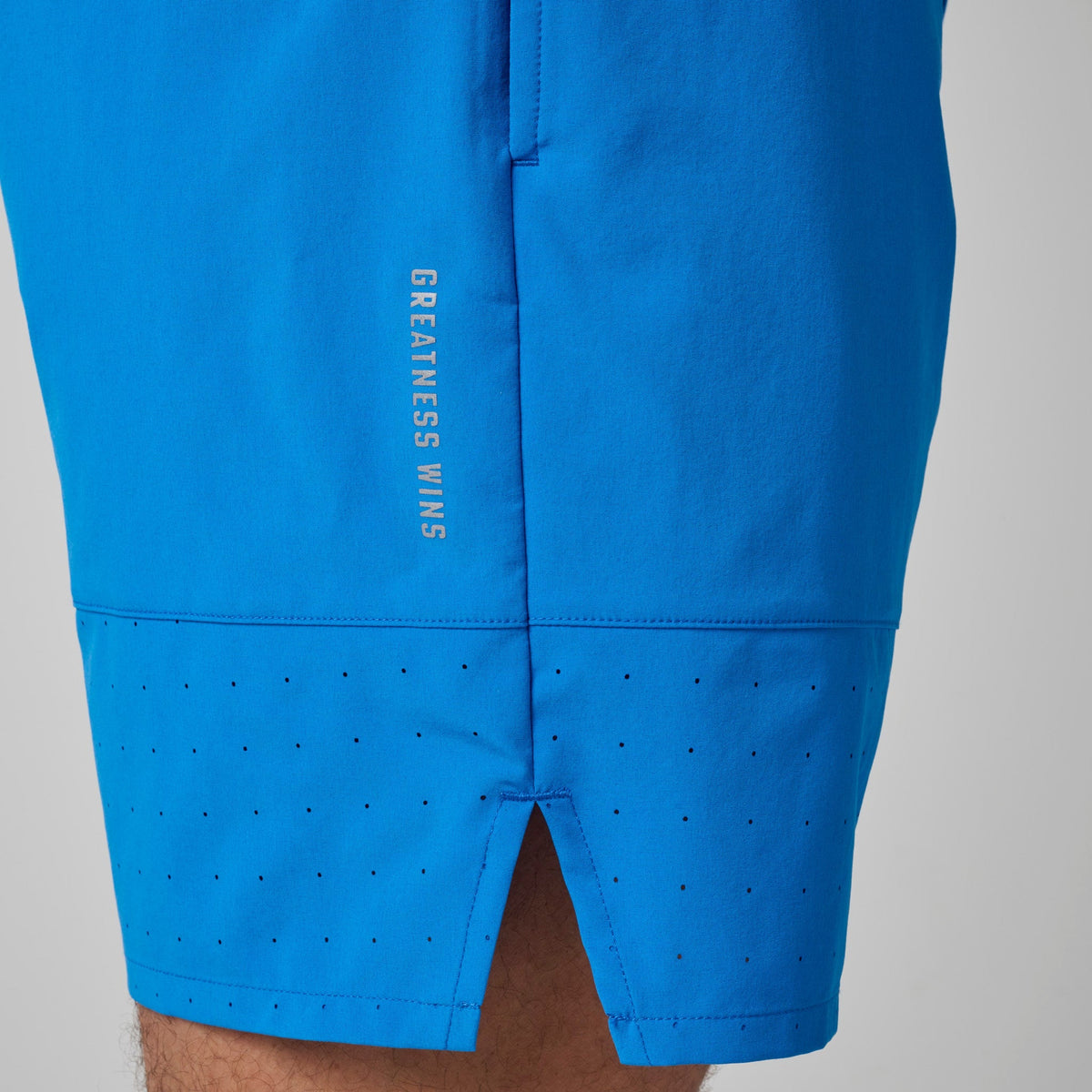 Greatness Wins Men's Performance Training Short | Sonic Blue