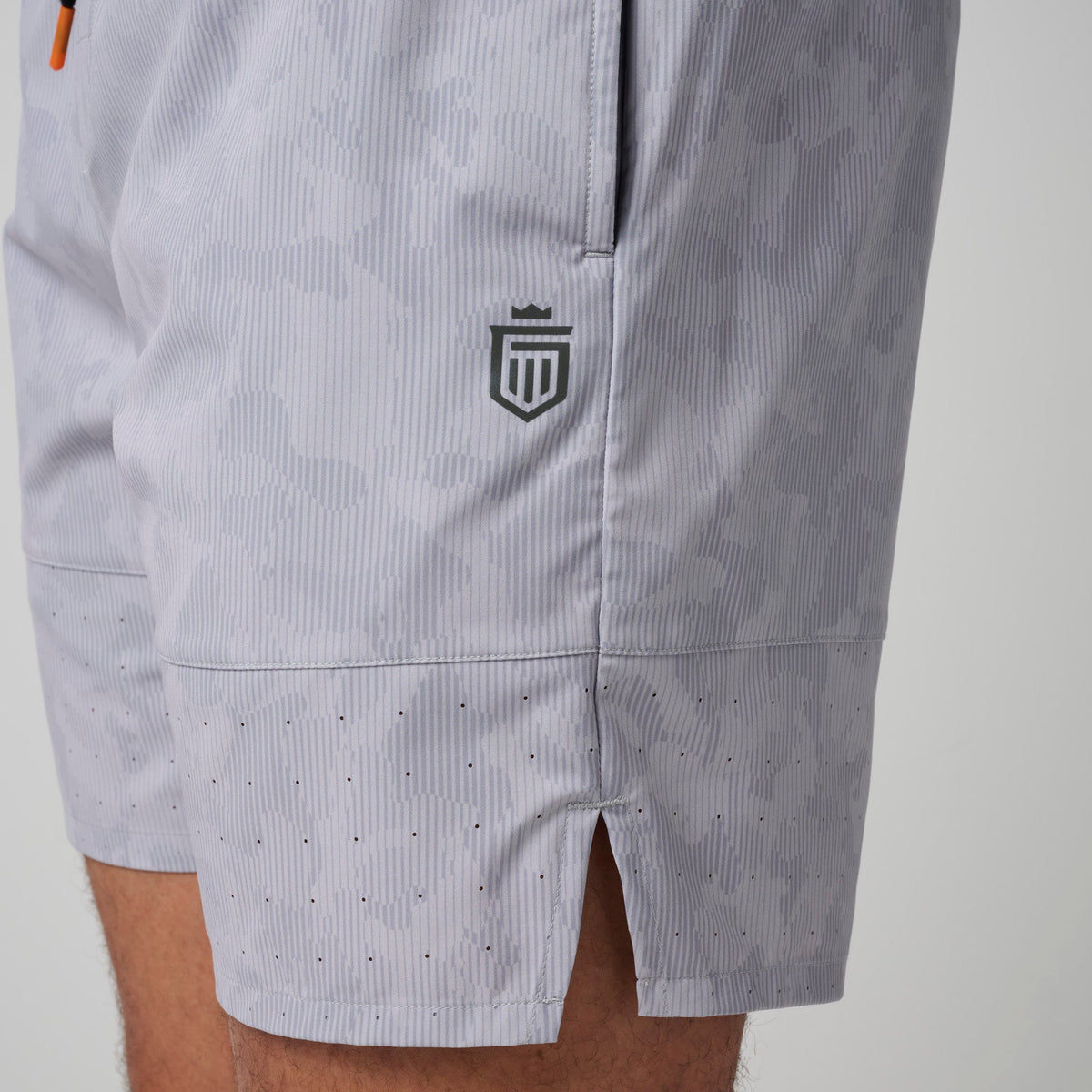 Greatness Wins Men's Performance Training Short | Ash Gray Camo
