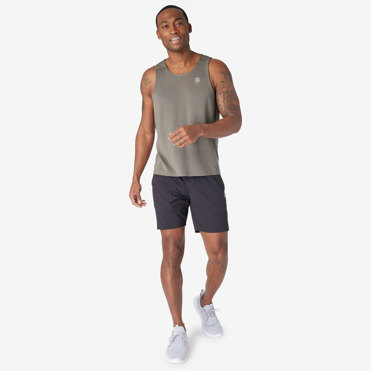 Greatness Wins Men's Performance Training Tank | Rustic Metal