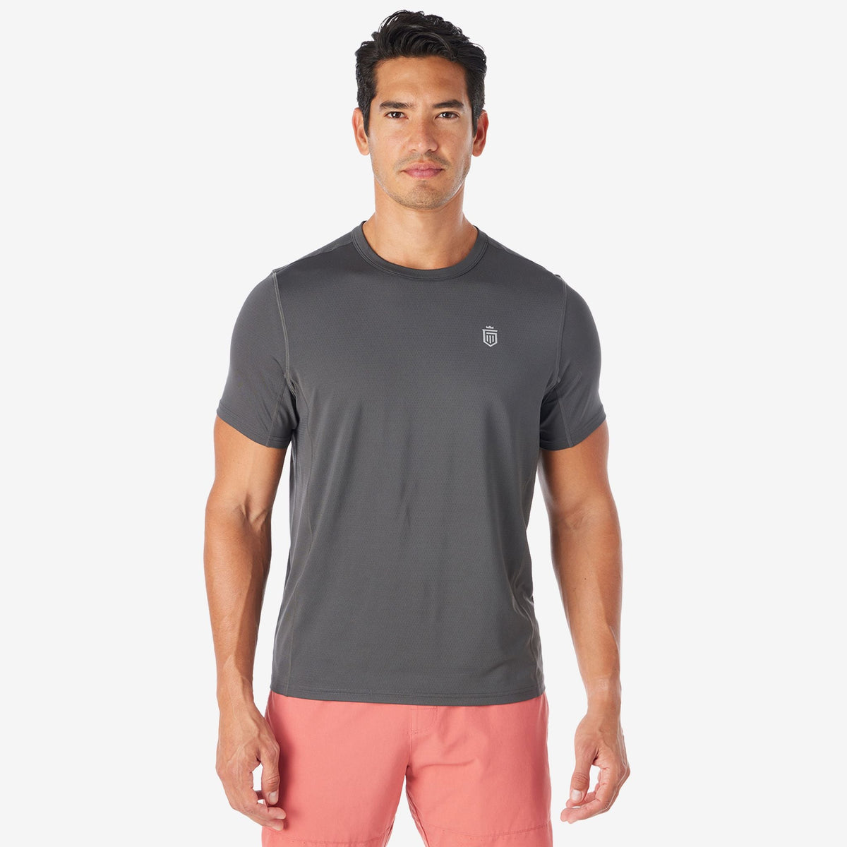 Greatness Wins Men's Performance Training Tee | Charcoal