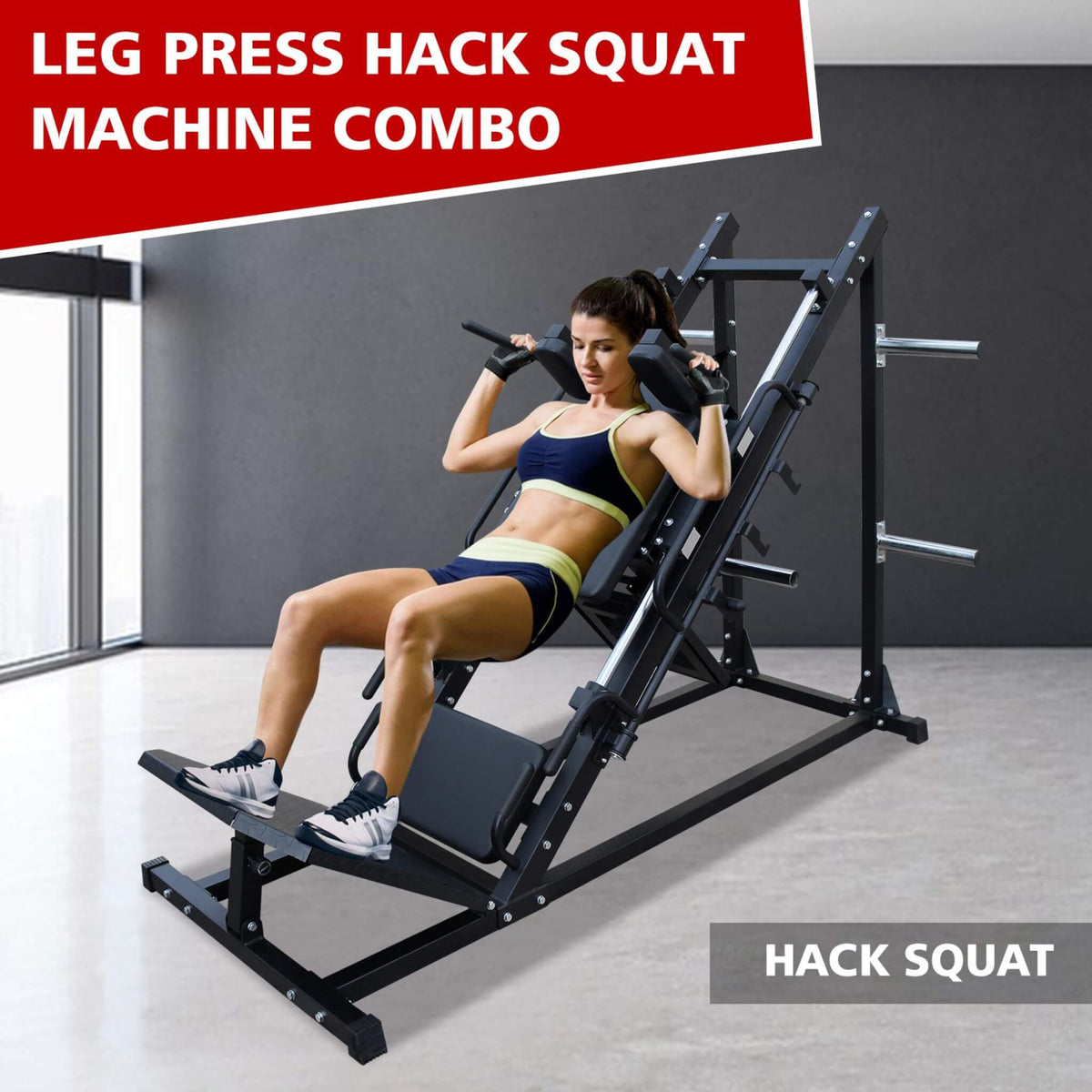 Professional Adjustable Leg Press Hack Squat Machine For Home Gyms (SAK74330)