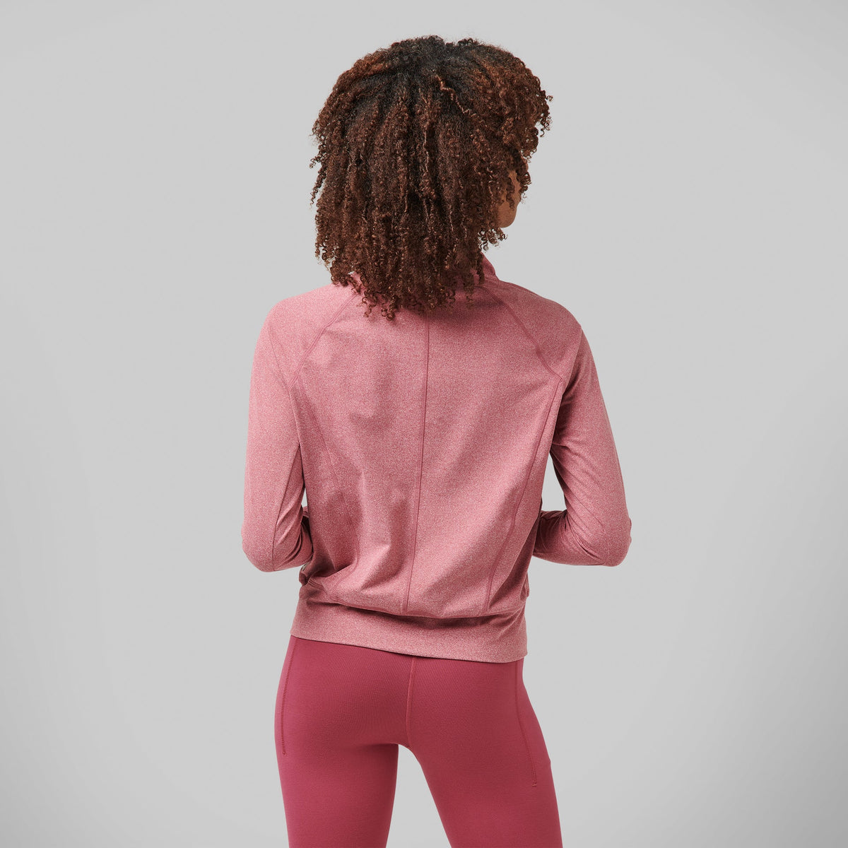 Greatness Wins Women's Slender Cozy Half Zip | Plum Heather