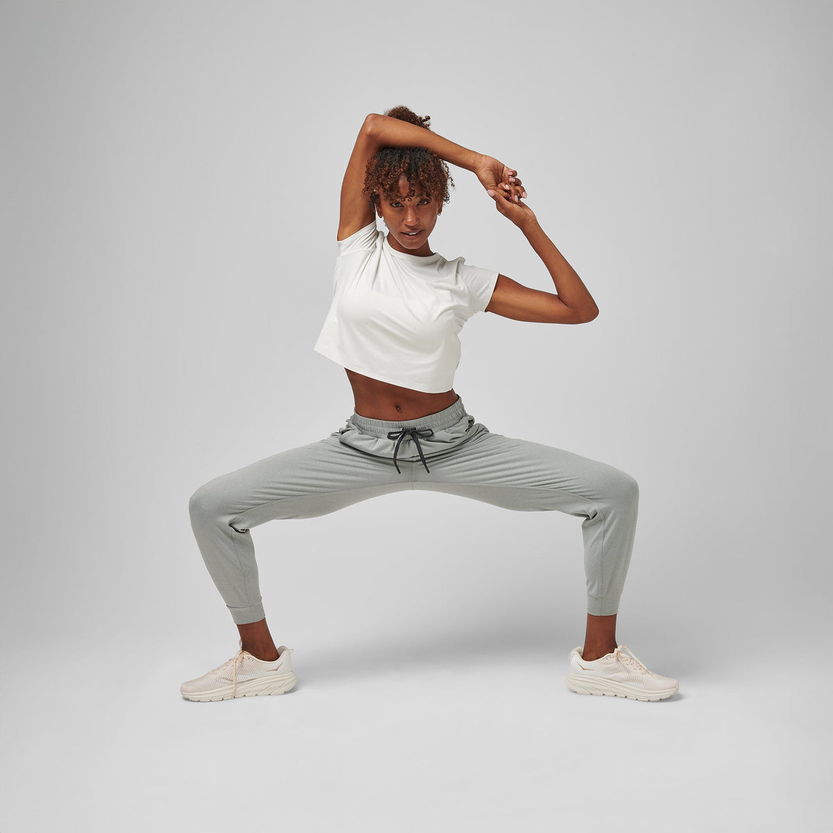 Greatness Wins Women's Slender Jogger | Athletic Gray Heather