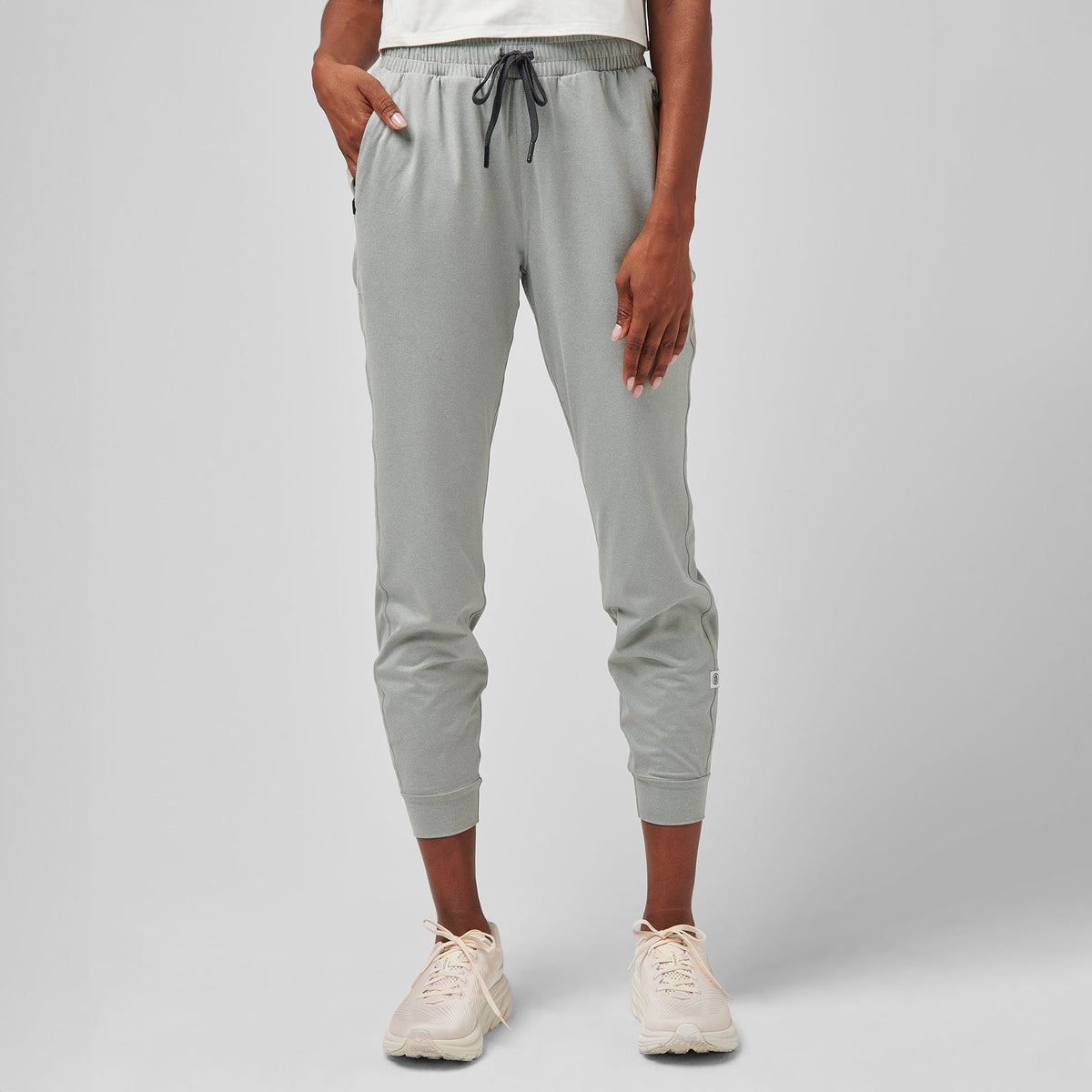 Greatness Wins Women's Slender Jogger | Athletic Gray Heather
