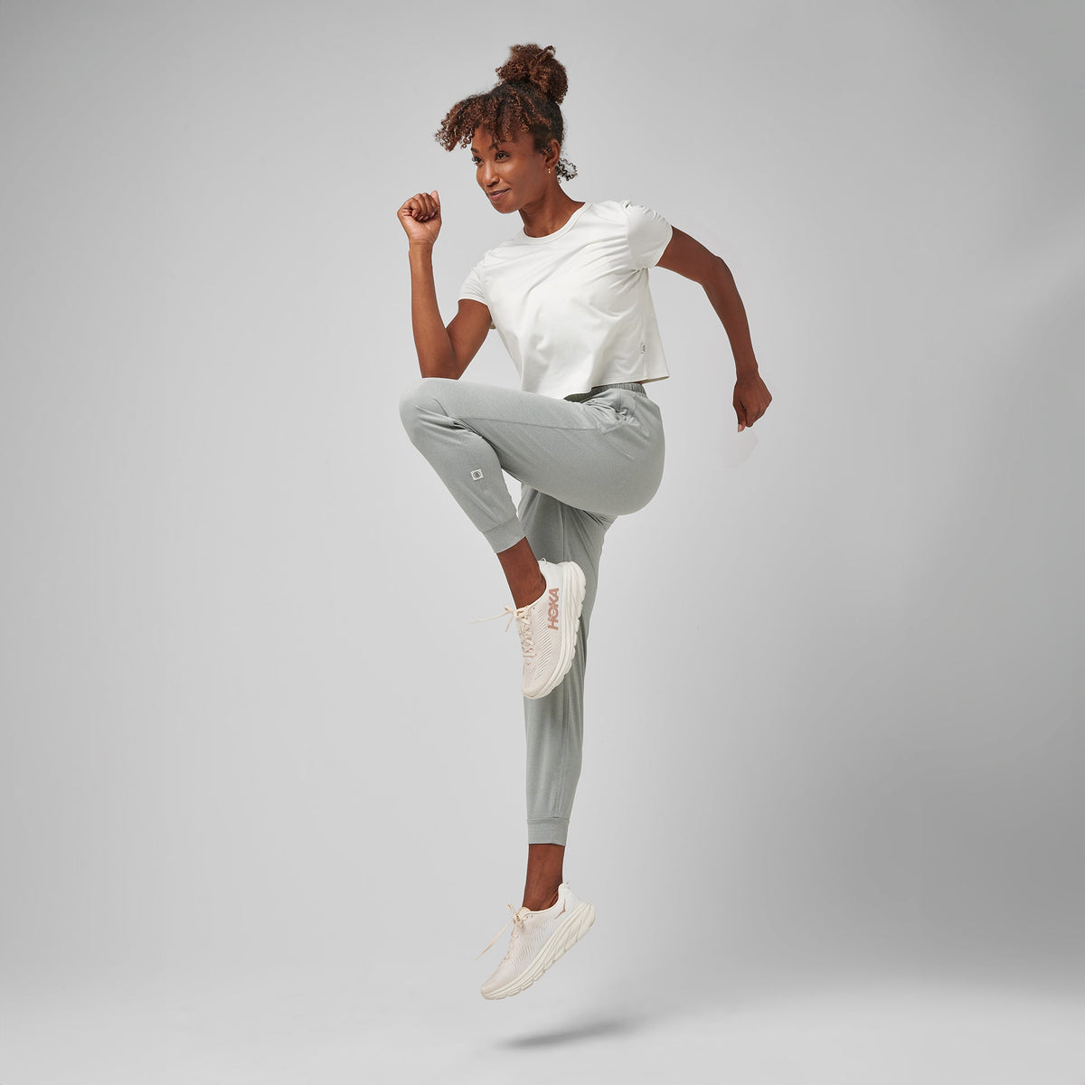 Greatness Wins Women's Slender Jogger | Athletic Gray Heather