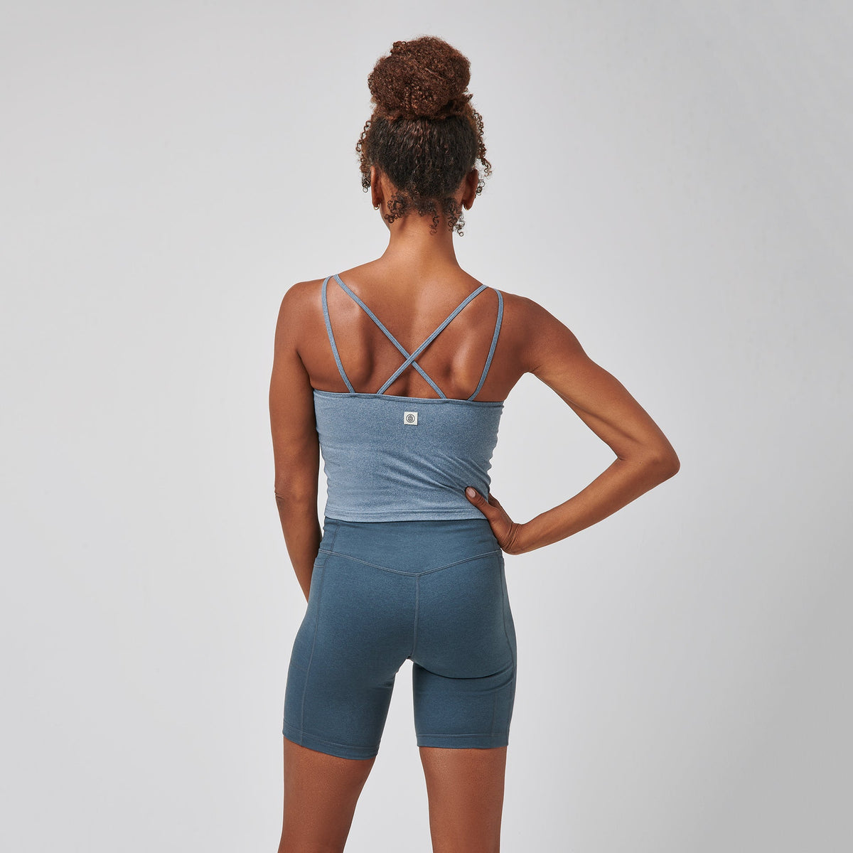 Greatness Wins Women's Slender Strap Tanklette | Dark Sky Heather