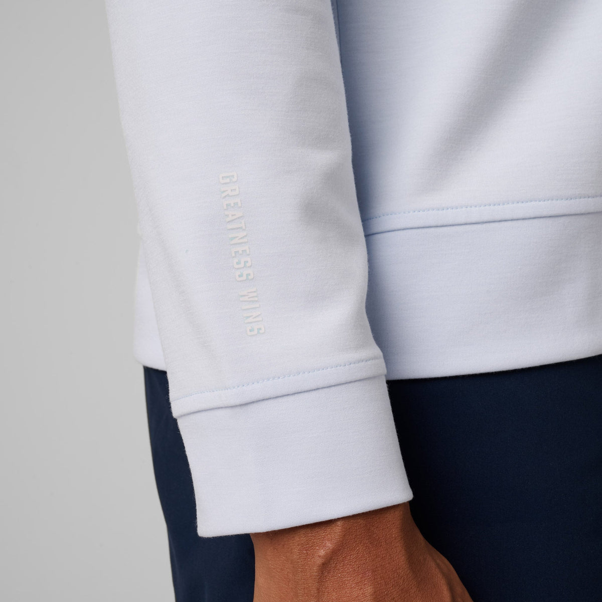 Greatness Wins Men's Trident Crew | Baby Blue