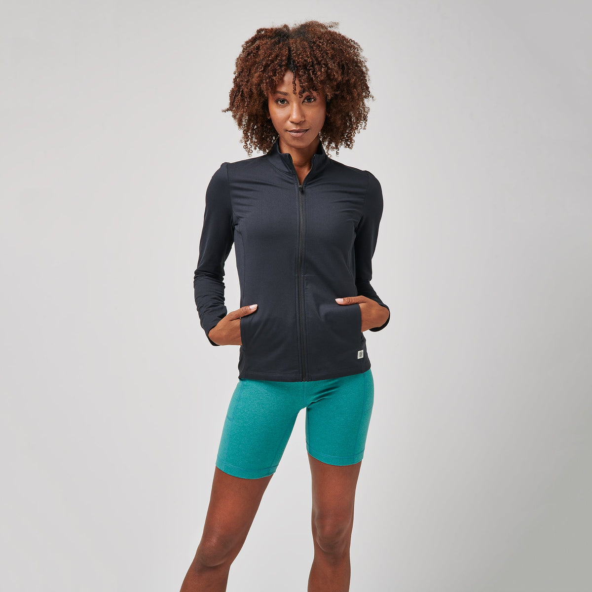 Greatness Wins Women's Core Tech Full Zip | Black