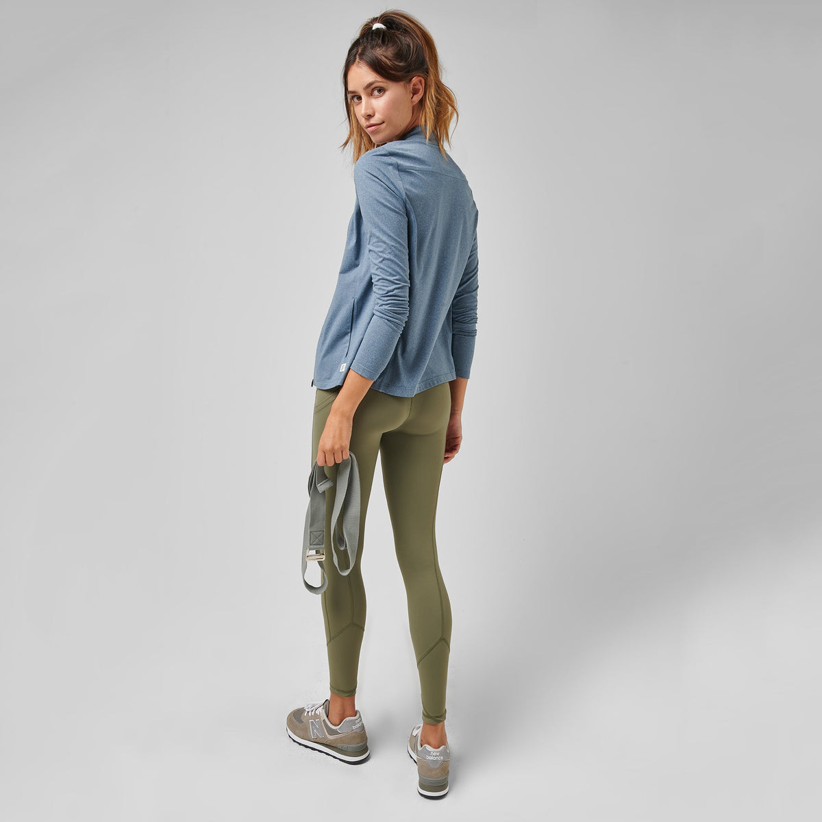 Greatness Wins Women's Core Tech Full Zip | Dark Sky Heather