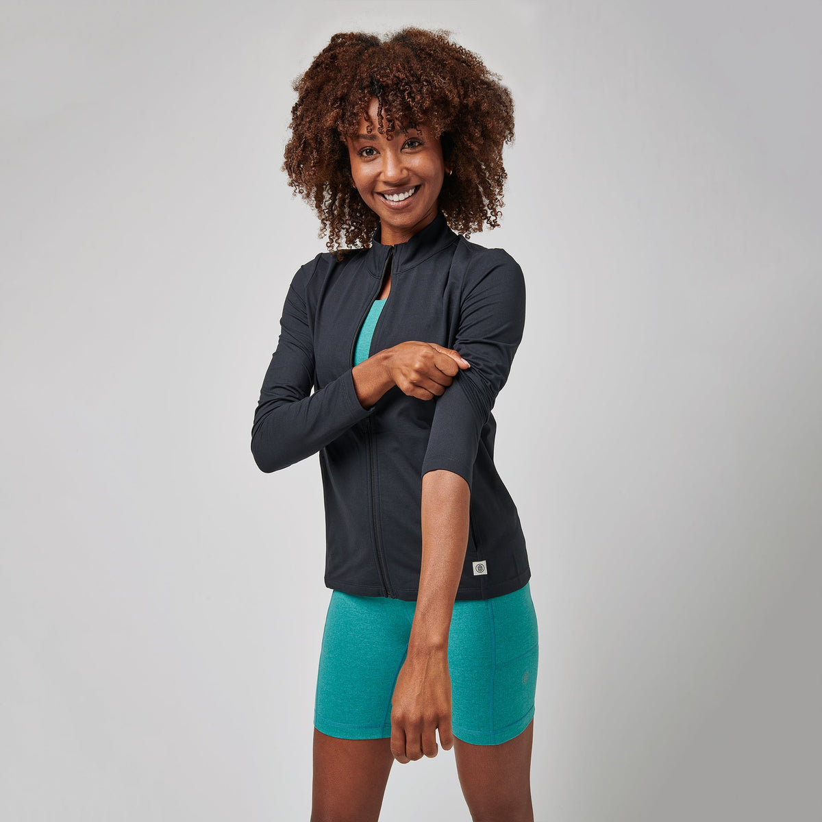 Greatness Wins Women's Core Tech Full Zip | Black