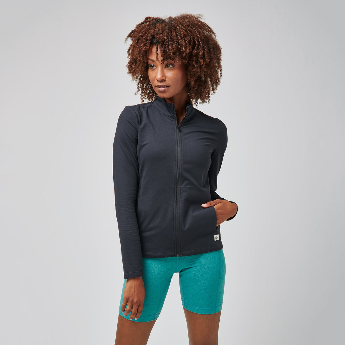 Greatness Wins Women's Core Tech Full Zip | Black