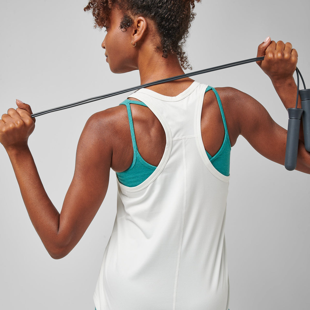 Greatness Wins Women's Core Tech Tank | Soft White