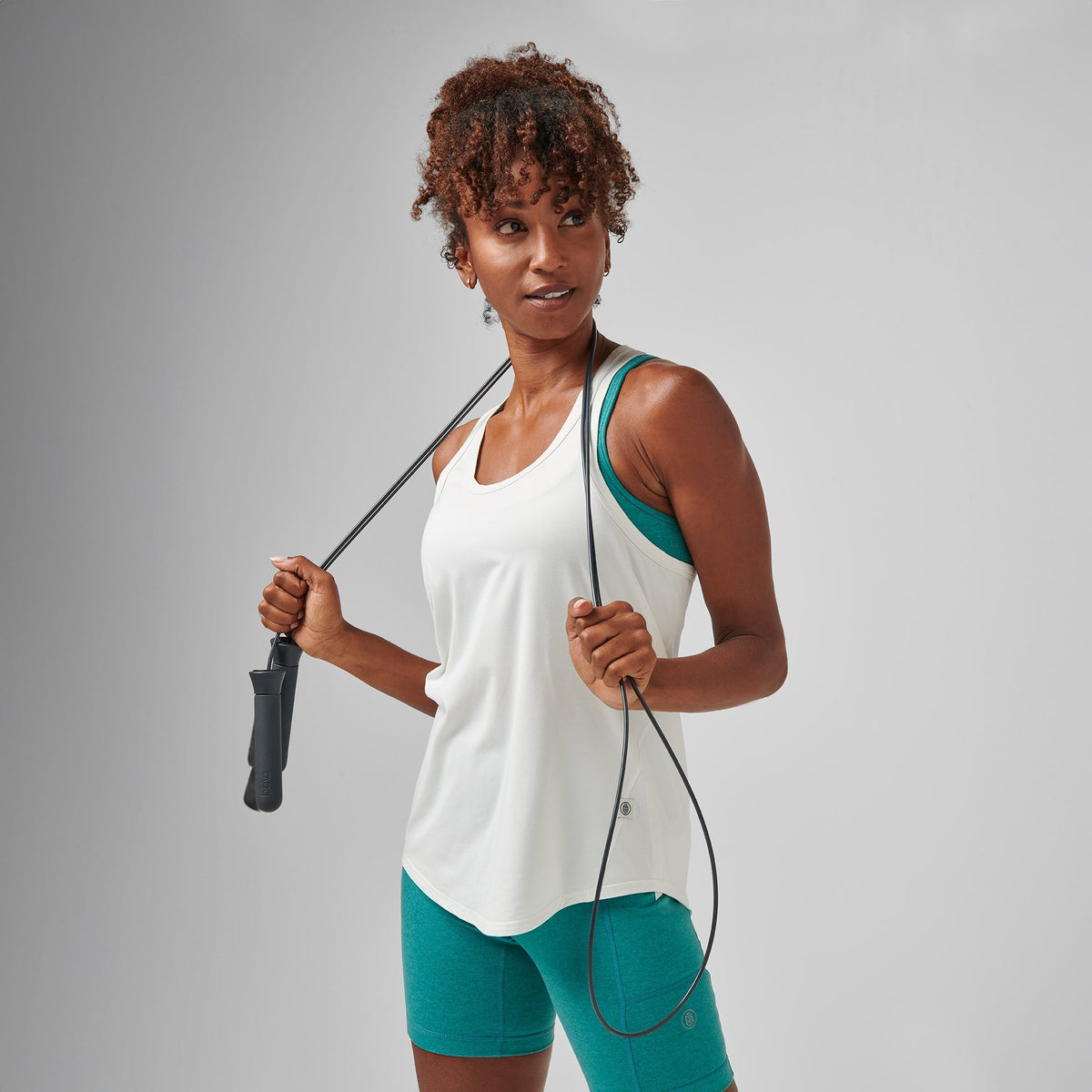 Greatness Wins Women's Core Tech Tank | Soft White