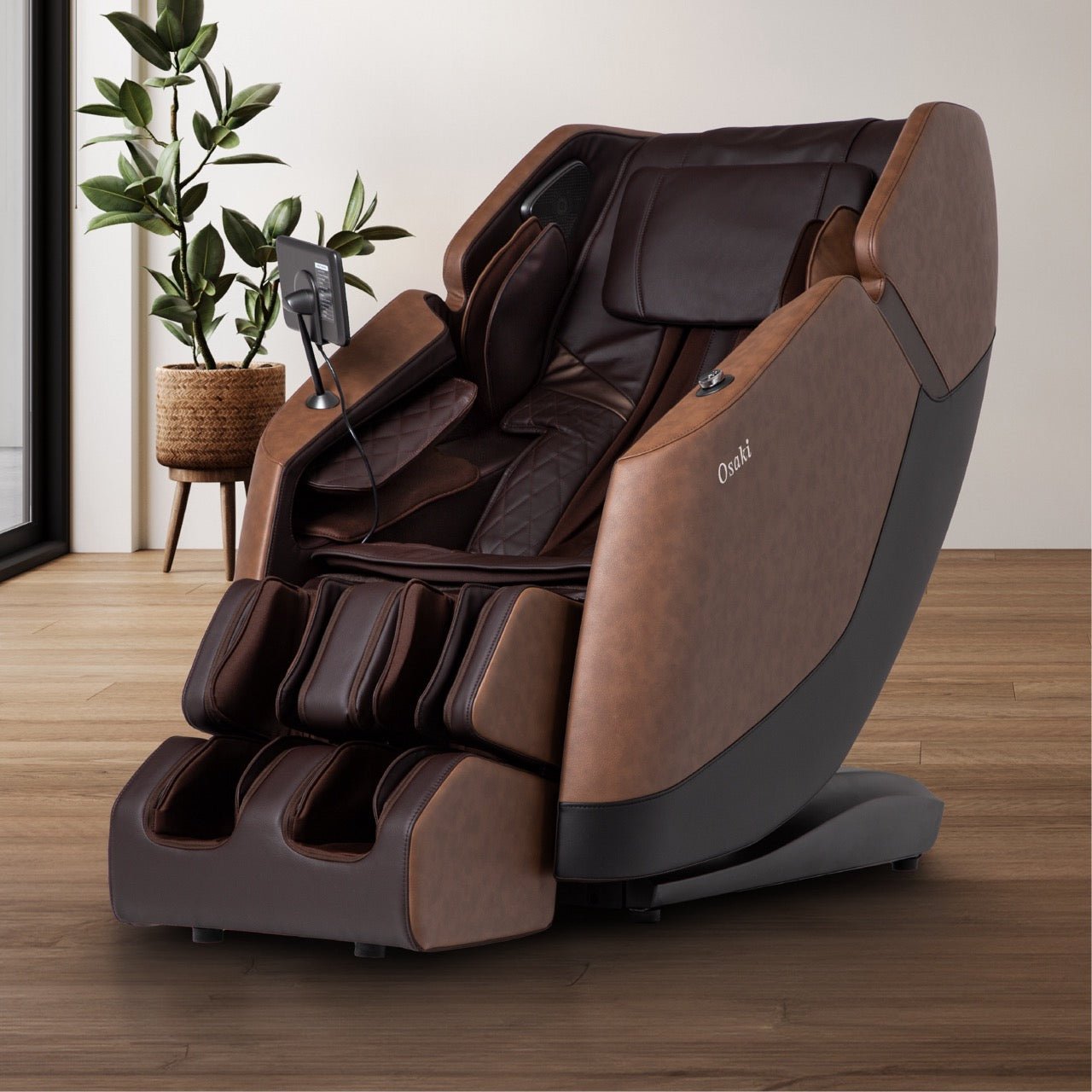 Osaki Ziva Compact Massage Chair - 53" SL-Track, Zero Gravity, Touchscreen, Air Compression & Heat