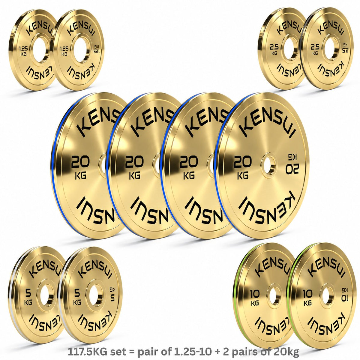 Calibrated Gold Weight Plates (KGS)