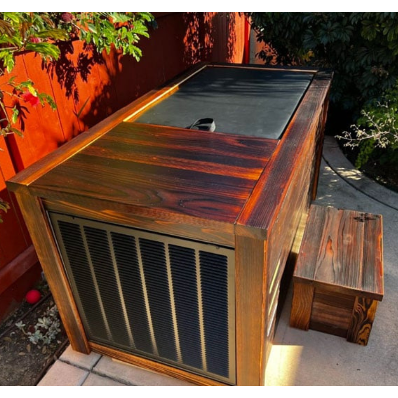 Kooru Cold Plunge Tub | Handcrafted Redwood Cold Plunge with Shou Sugi Ban Finish