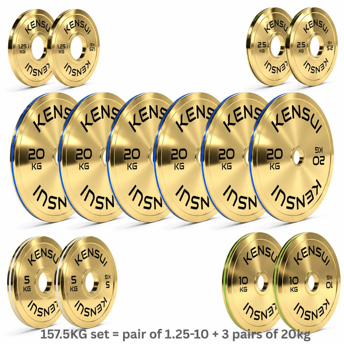 Calibrated Gold Weight Plates (KGS)