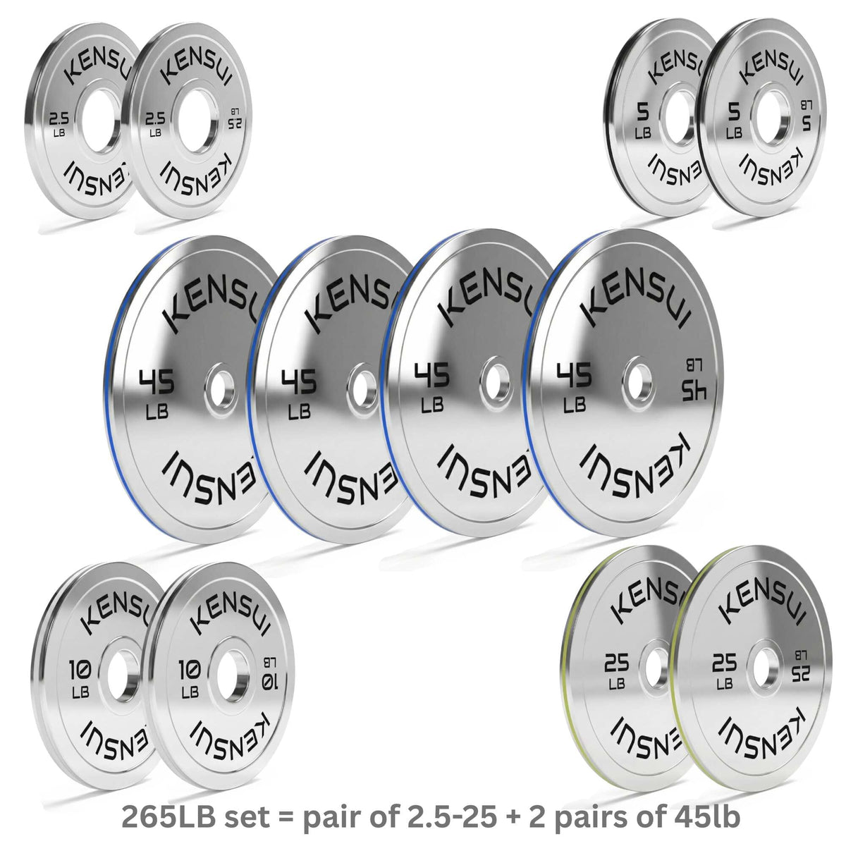 Calibrated Chrome Weight Plates (LBS)