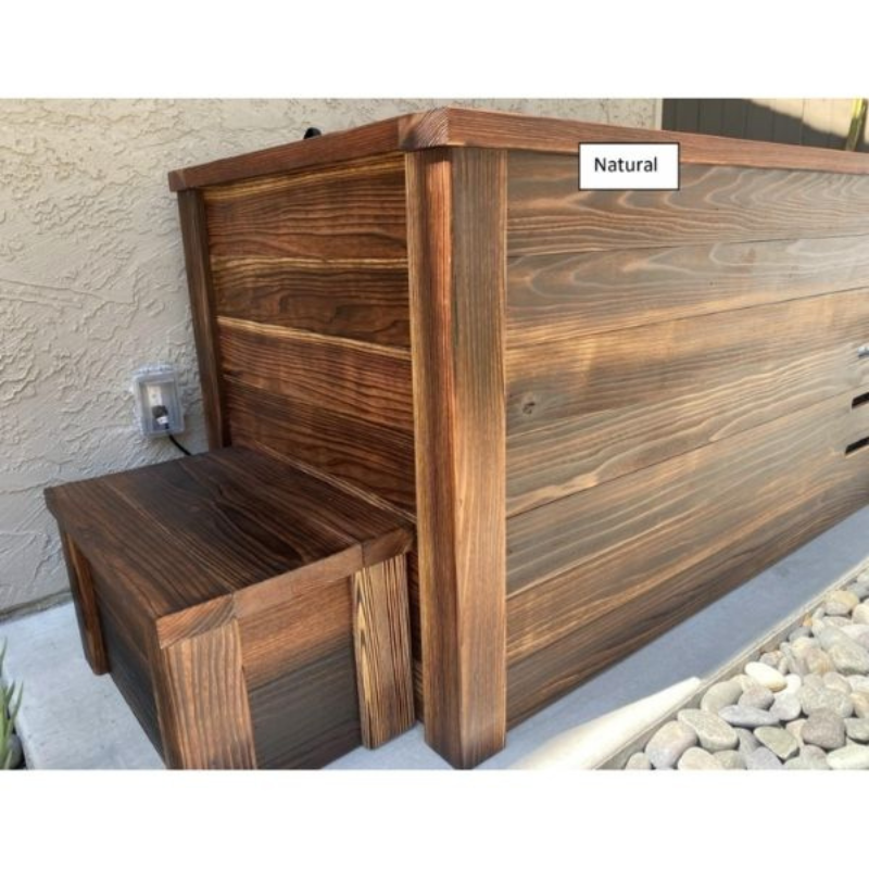 Kooru Cold Plunge Tub | Handcrafted Redwood Cold Plunge with Shou Sugi Ban Finish