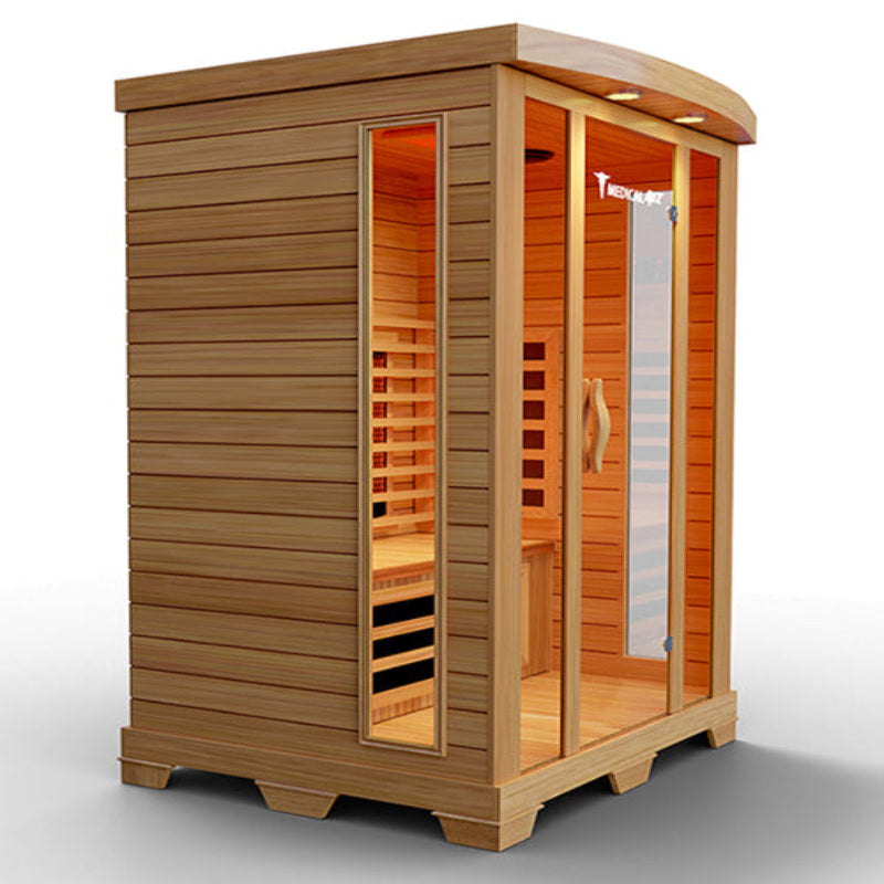 Medical Saunas – Medical 4 Two-Person Full Spectrum Infrared Sauna, Hemlock Wood, 6 Heaters, 1700 W