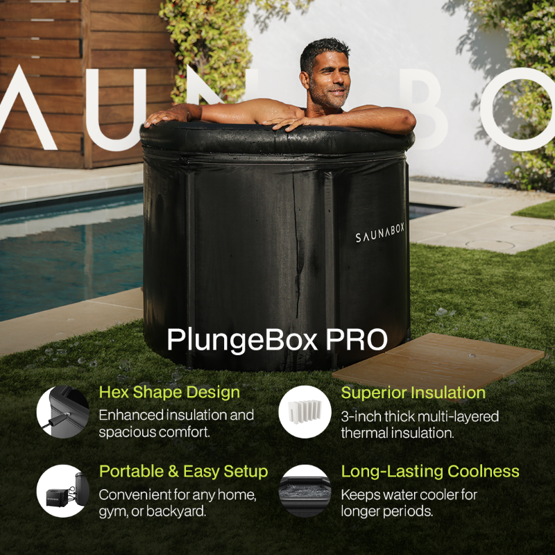 SAUNABOX PlungeBox PRO – Enhanced Insulated Cold Immersion Tub