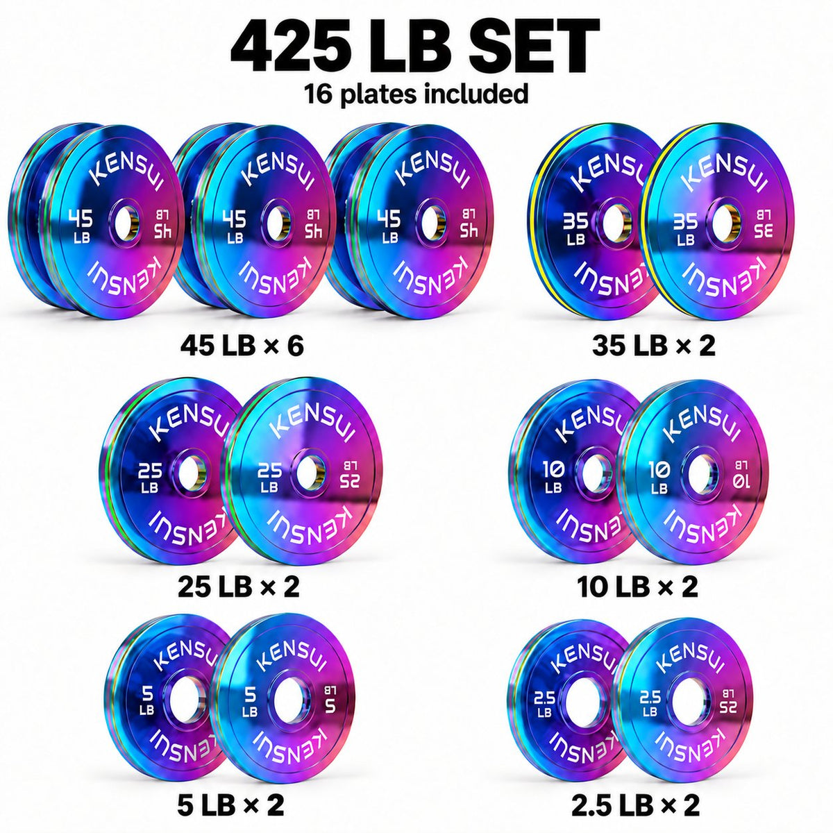 CHROMAFORGE™ Calibrated Weight Plates (LBS)
