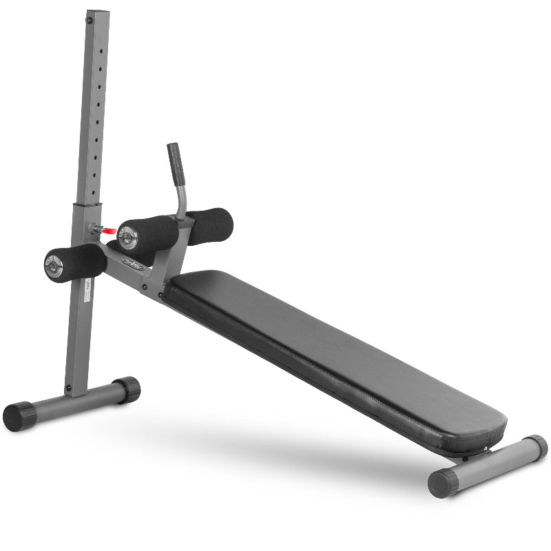 XMARK Adjustable Decline Ab Bench | 12 Resistance Levels | Core Strength Trainer