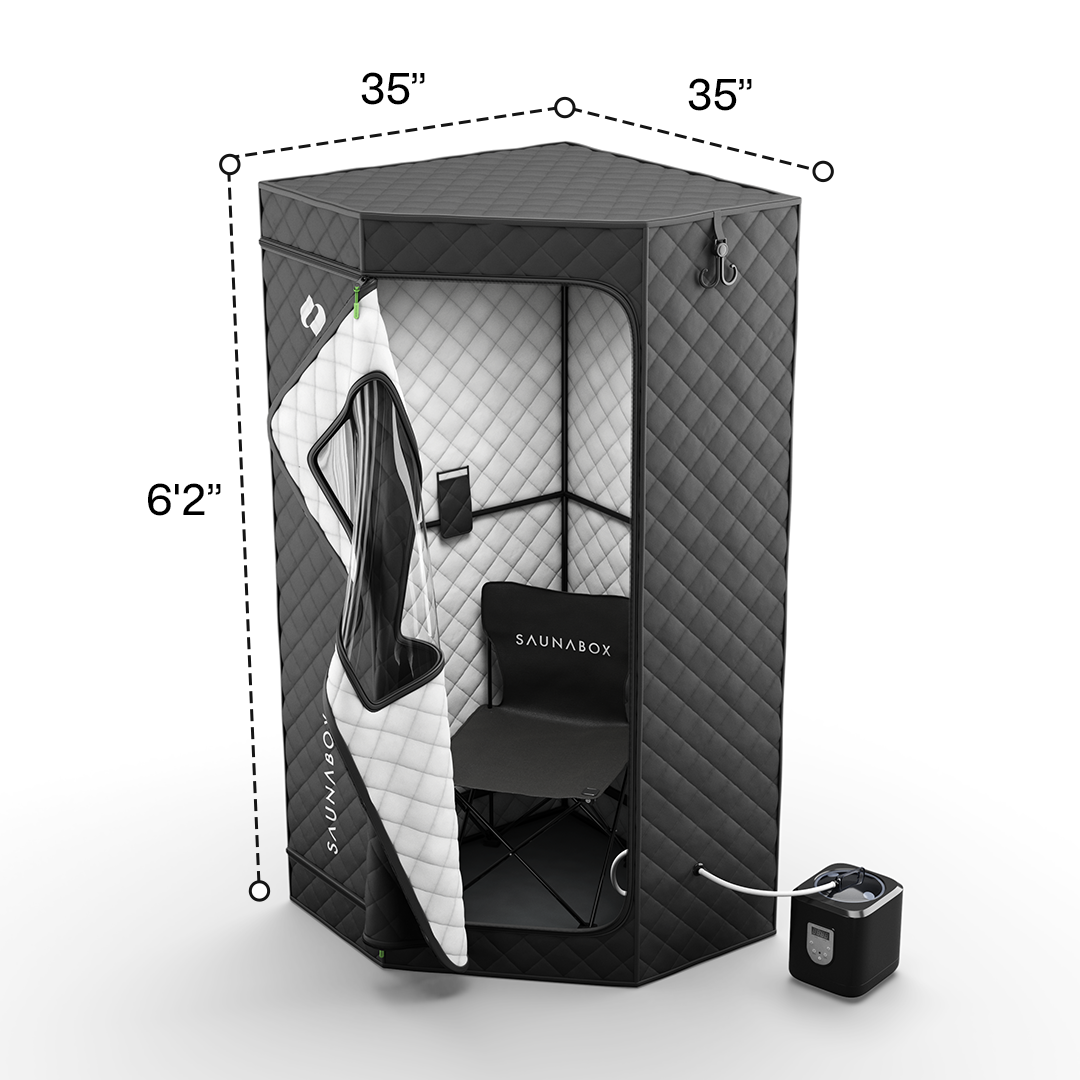 SaunaBox® SmartSteam Kit Pro With Red-Light Therapy
