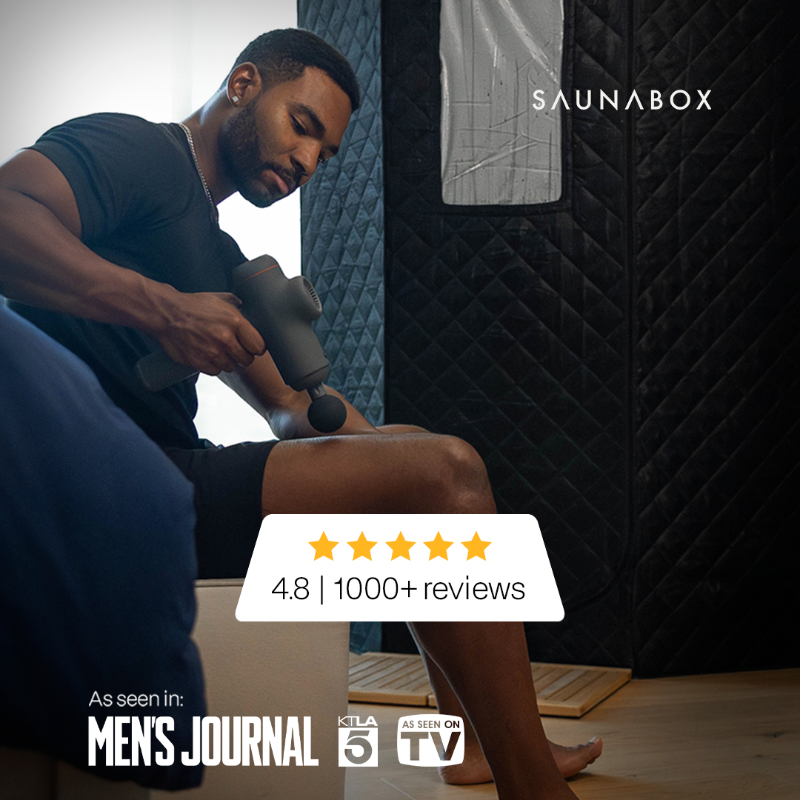 SaunaBox® Recovery Bundle XL – SmartSteam Sauna + PlungeBox XL Cold Plunge with ½ HP Chiller