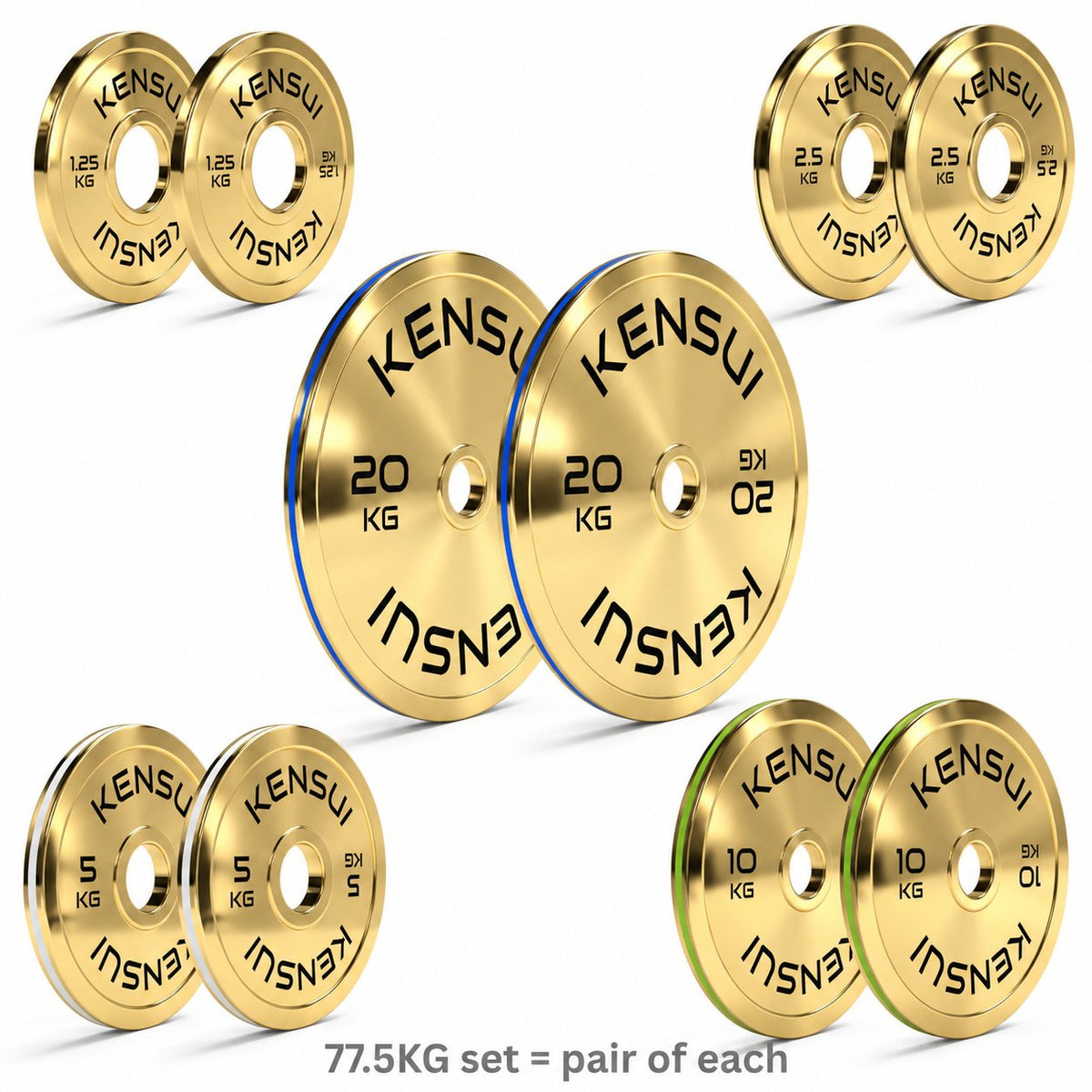 Calibrated Gold Weight Plates (KGS)