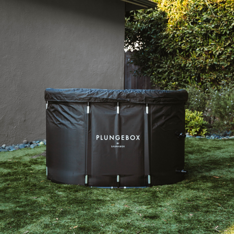 SaunaBox® Recovery Bundle XL – SmartSteam Sauna + PlungeBox XL Cold Plunge with ½ HP Chiller